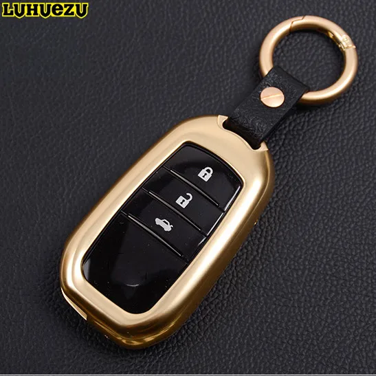 

Luhuezu Luhuezu Alloy Key Chain Rings Key Boxes Bag For Toyota Land Cruiser Prado Corolla Camry Highlander Crown Accessories