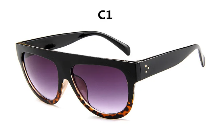 Модные женские солнцезащитные очки, роскошные брендовые дизайнерские Винтажные Солнцезащитные очки, большие очки с полной оправой, женские очки gafas - Цвет линз: C1