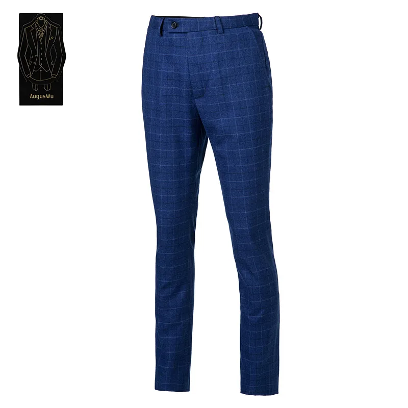 

New workmanship exquisite men's suit pants men's wool blend fashion slim suit pants men's business formal suit pants