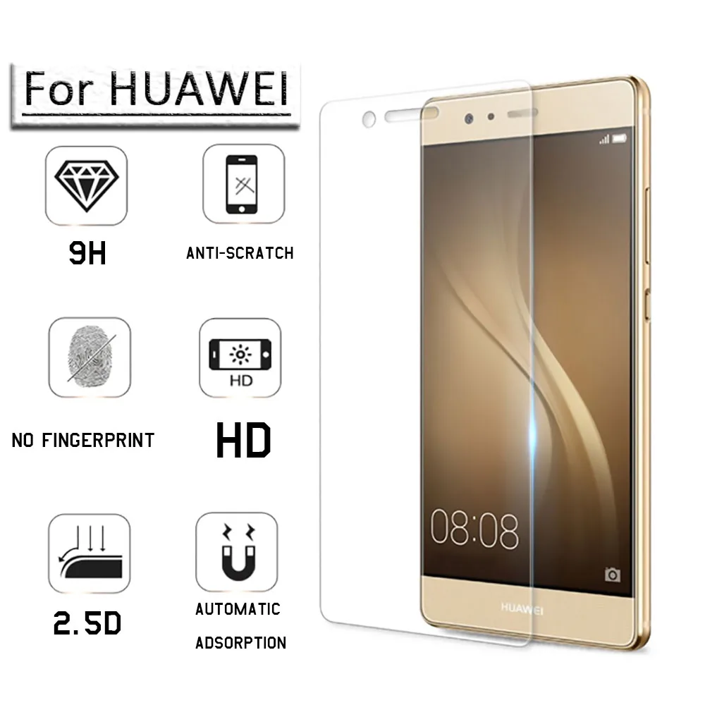 CAMDEMS 10 шт. Закаленное стекло Экран Протектор Для Huawei P8lite P9 P9lite G7 G8 G620S Mate7 Mate8