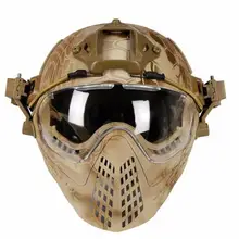 Тактический шлем с маской военный страйкбол армия WarGame Мотоцикл Велоспорт Охота езда на открытом воздухе