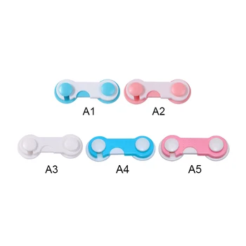 

10Pcs/ set baby Drawer Lock Todder Child Kids Door Drawers Wardrobe Cabinet Safety Care protect Plastic Lock Pink Blue Cover