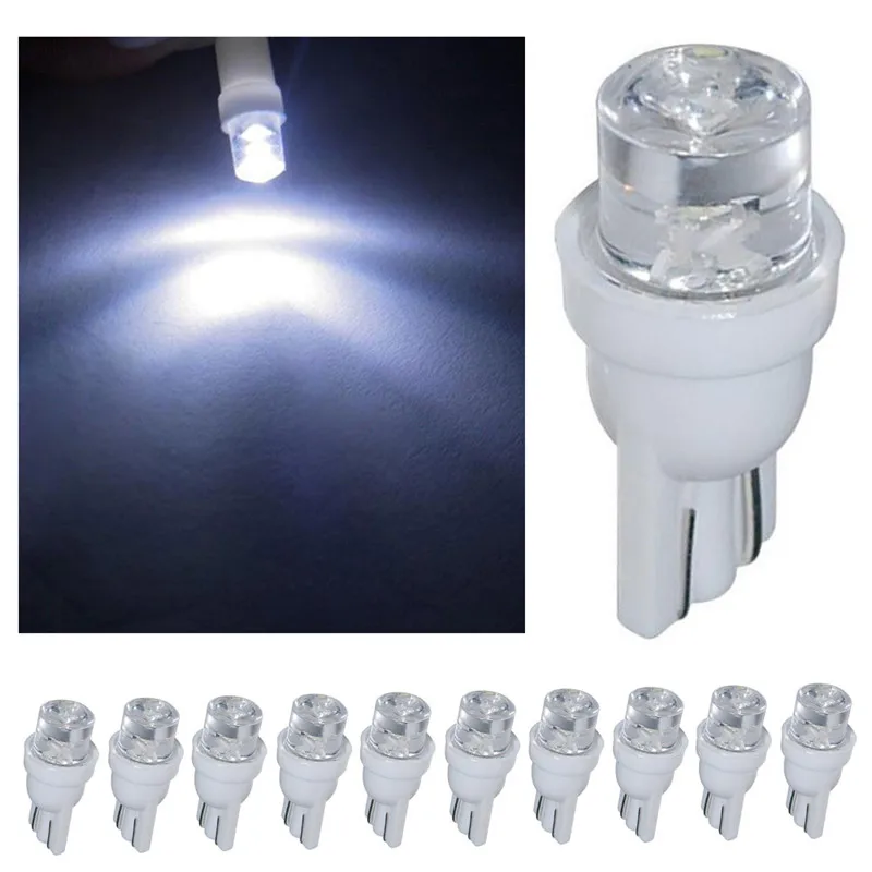 New 10Pcs T10 Car LED Daytime Super Bright Low Consumption Running Lights 194 168 SMD W5W Wedge Side Bulb Lamp#294295 | Автомобили и