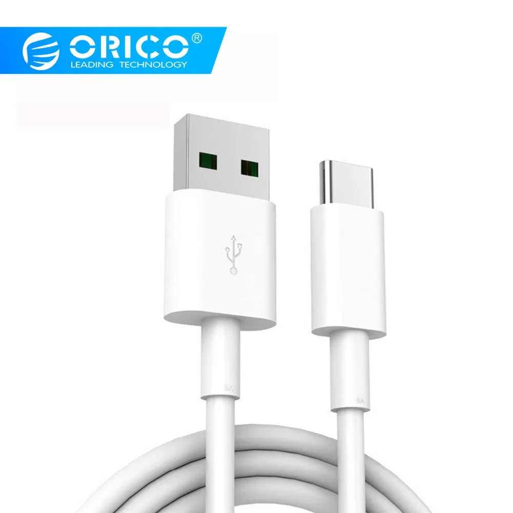 

Orico Type C Data Cable 5A USB High-speed USB Sync & fast Charging Cable for Huawei P9 Macbook LG G5 Xiaomi Mi 5 HTC 10 and More