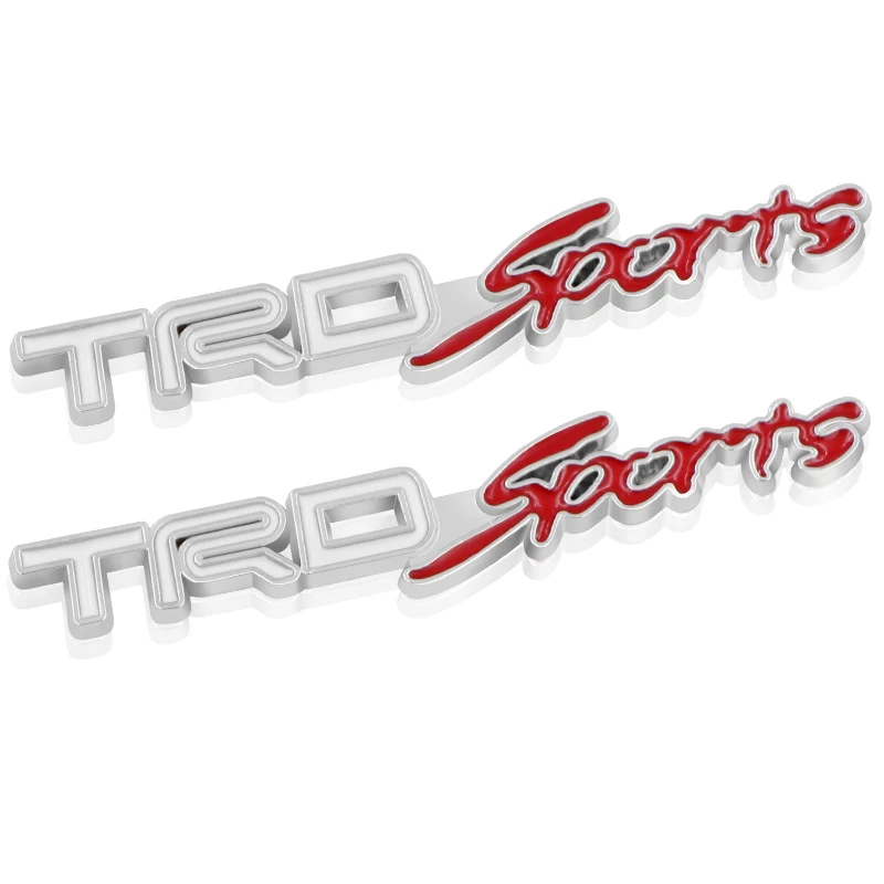2 шт. металлическая 3d наклейка для автомобиля Наклейка Toyota TRD RAV4 REIZ COROLLA Стайлинг