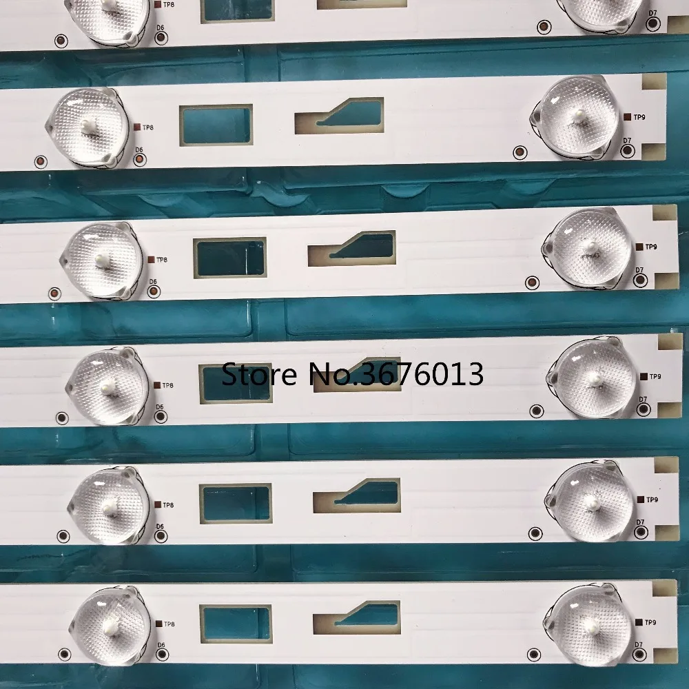 Светодиодная подсветка 619 мм для TCL L55F3700A D55A710 L55F2890A 55M80A strip 4C LB5507 YH1 1 комплект = 11