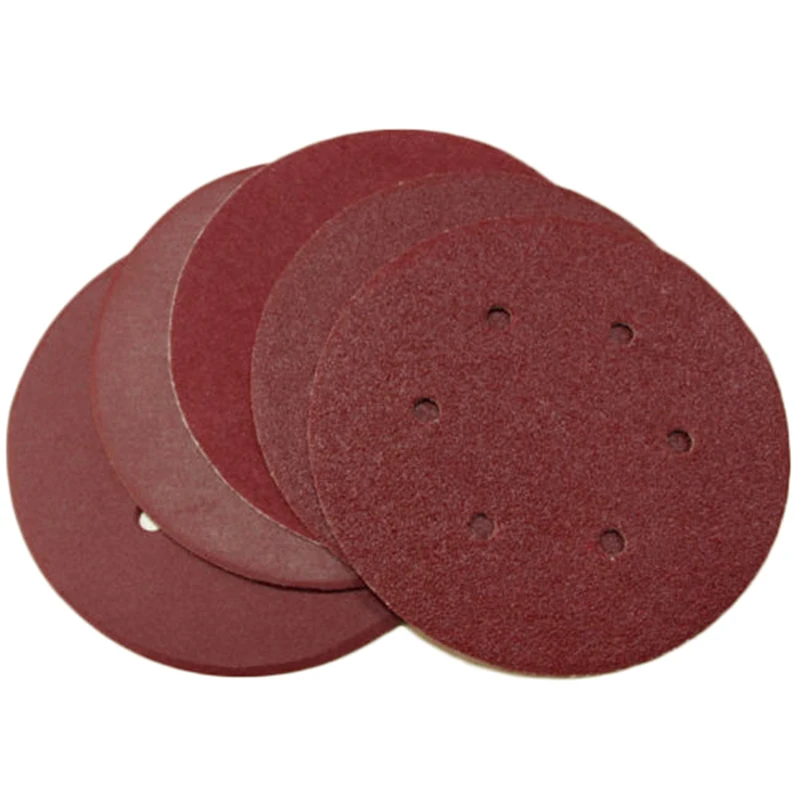 Sanding Disc Hook Loop 60 80 120 180 240 Grits Sand Papers Abrasive 150mm