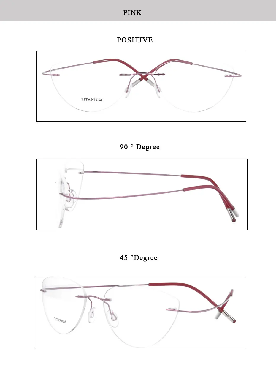 Магия Jing весь продаж 30 шт./лот без оправы beita titanium навесной RX оправы близорукость очки, очки 20003