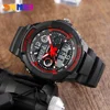 SKMEI Brand 50m Waterproof Children's Watches LED Multifunction Dual Time Quartz Digital Kids Wrist Watches Children Dress Watch 3