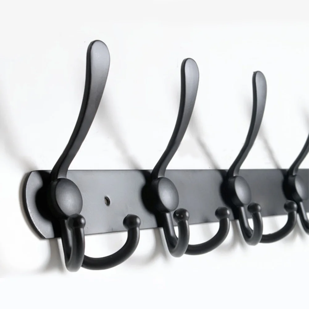 

Door Back Towel Coat Hanger Robe Durable Wall Mounted Row Hook Home Space Saving Clothes Hanging Stainless Steel Organizer Hat