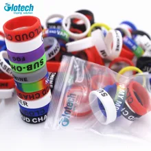Glotech, 5 шт./10 шт., силиконовое резиновое кольцо для вейпа, декоративная лента для механических модов 18650, 22 мм, мод rda rba, испаритель, сделай сам