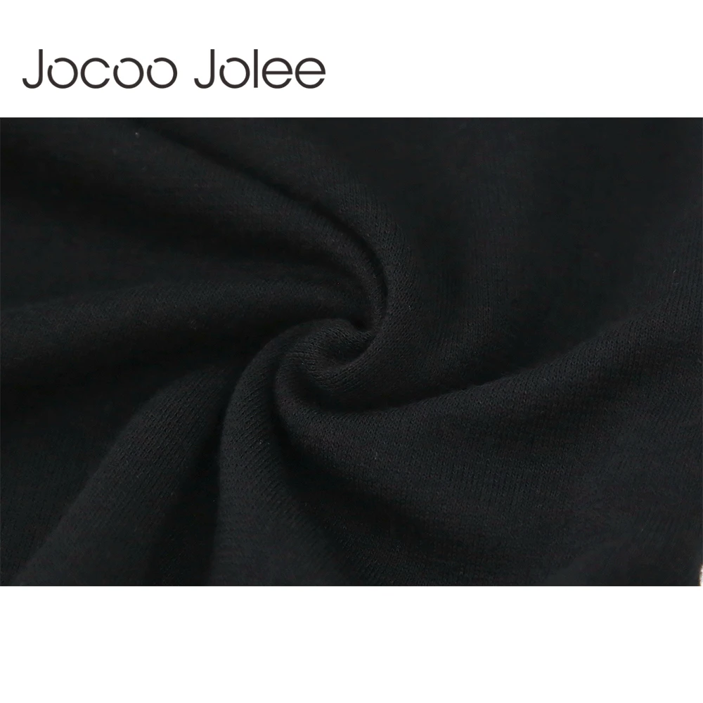 Новинка 2018 весенне зимняя женская Повседневная Толстовка Jocoo Jolee с рукавами