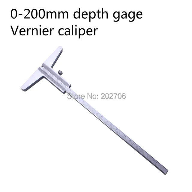 200 мм " штангенциркуль глубины 0-200 мм измеритель глубины измерительный инструмент глубина штангенциркуль микрометр