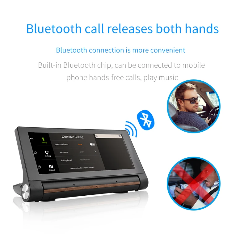 Flash Deal 7"  Android Car DVR 3G Wifi Dash Cam Video Auto Recorder 16GB ROM 1080P Dual Lens Camera GPS Navigation 8