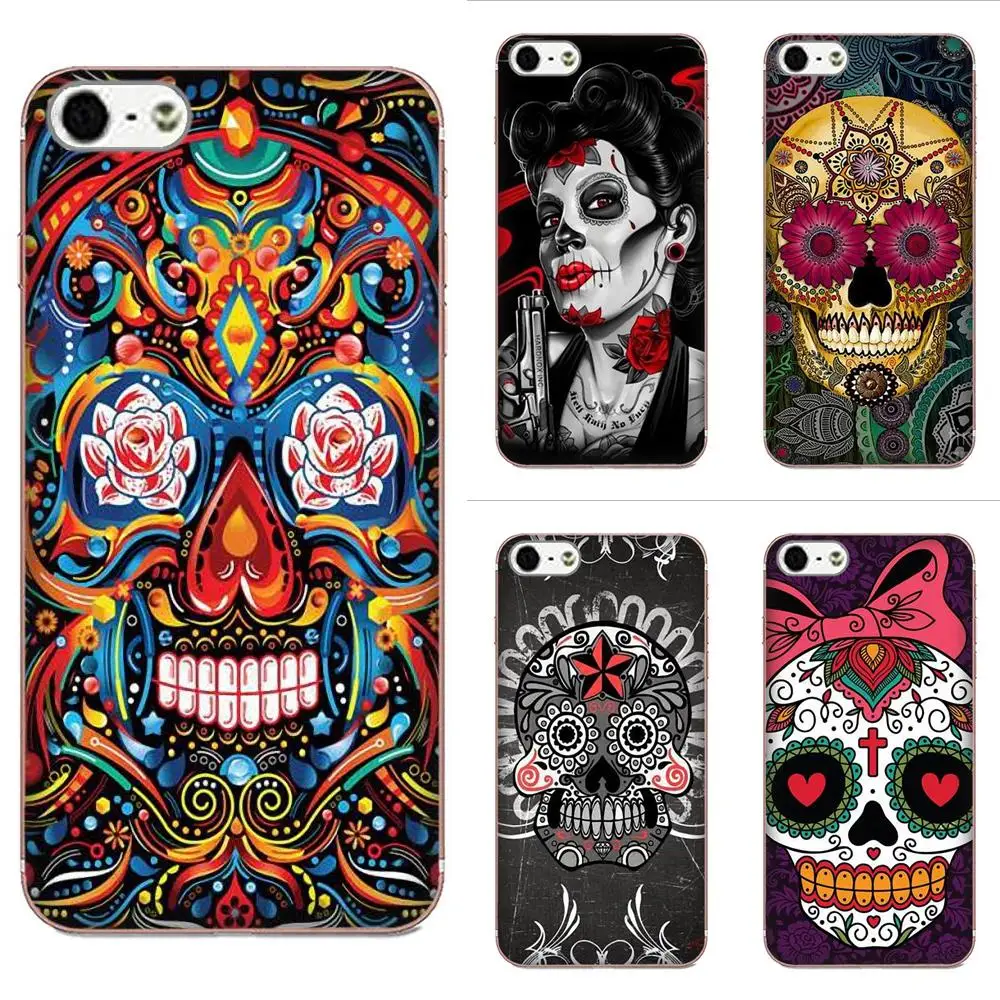 

For Xiaomi Redmi Note 2 3 3S 4 4A 4X 5 5A 6 6A Pro Plus Soft Phone Cases Cover Mexican Sugar Skull Soft
