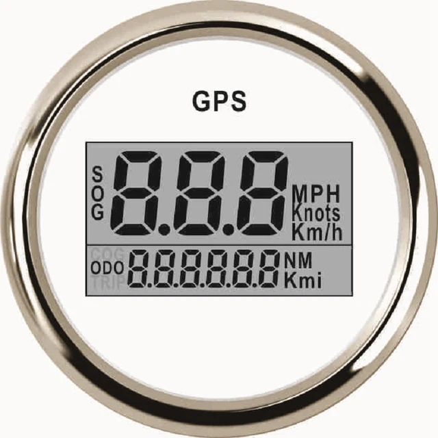 Universal 52mm Digital GPS Speedometers Odometers 0 999 Speed Milometer
