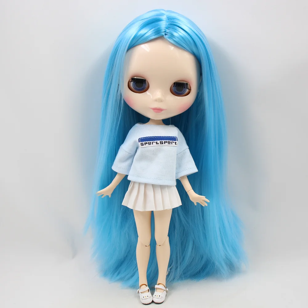 Кукла Blyth серии ICY DBS No.BL6023 с голубыми волосами и белой кожей шарнирное тело Neo 1/6