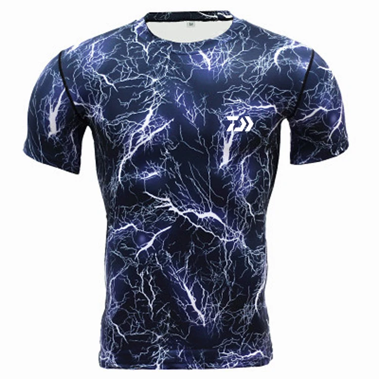 

Men DAIWA Fishing T Shirt Summer Man Short Sleeve Camouflage Fishing Clothing Outdoor Sport Breathable Quick Dry Fishing Clothes