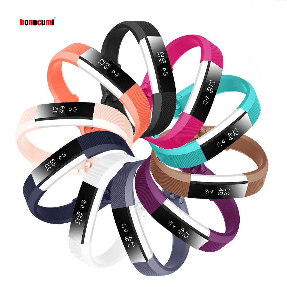 Honecumi Для Fitbit Alta HR Ремешок Браслет мягкий силиконовый безопасный регулируемый