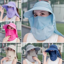 Откидная крышка для женщин с широкими полями складной переносной зонтик Быстросохнущий съемный чехол для шеи Солнцезащитная шляпа аксессуары для спортивной одежды на открытом воздухе