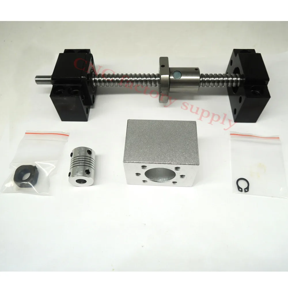 

SFU1204 set:SFU1204 L-400mm rolled ball screw C7 with end machined + 1204 ball nut + nut housing+BK/BF10 end support + coupler