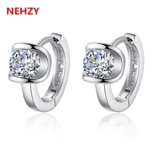 The new Ms. retro fashion earrings exquisite natural semi-precious stones Crystal Angel Kiss U-shaped earrings jewelry