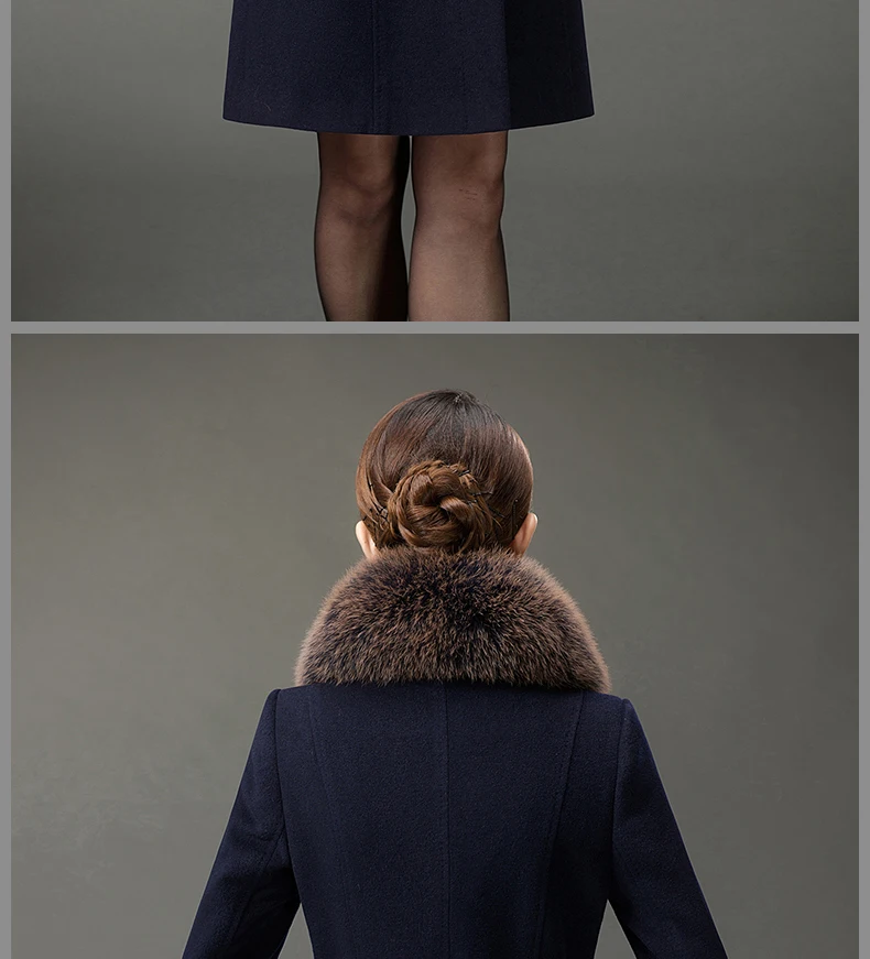 Модное Новое Женское зимнее толстое шерстяное пальто, куртка для диких девушек среднего возраста, длинное приталенное шерстяное пальто, Трендовое темпераментное MS