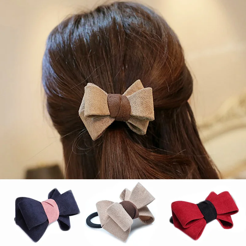 Buy Korean Hair Rope Bow tie Elastic headband Rope