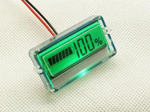 

dc 12v 24v 36v 48v lithium lead acid battery indicator Acid batteries Capacity Tester LCD meter for car + case