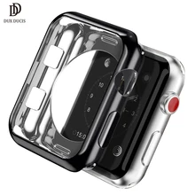 DUX DUCIS Мягкий силиконовый чехол для Apple Watch Series 2 3 Покрытие Защитная крышка для Apple Watch Series 2 3 42 мм 38 мм Capa