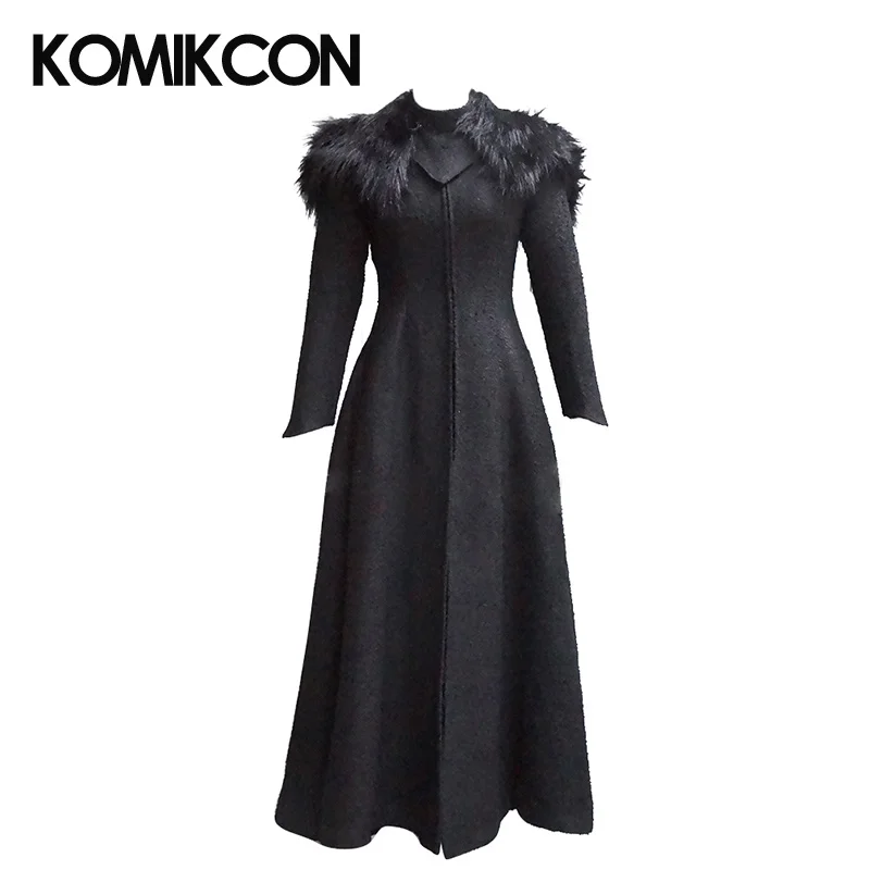 

Game of Thrones Season 7 Cersei Lannister Queen Cosplay Costume Adult Unisex Autumn Winter Warm Coat Halloween Party Cloak Cape