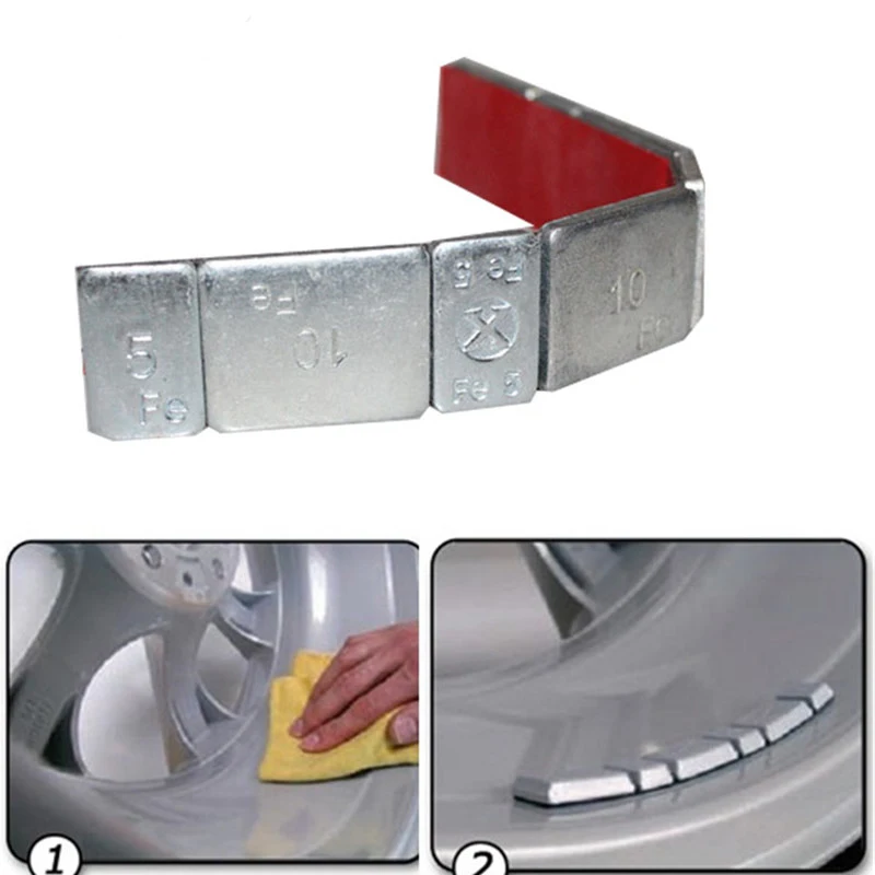 

Youwinme Car Stying Wheel Tire Balance Weights Auto Part Adhesive Wheel Tyre Balancing Bar Sticker for Car Motorbike RC boat