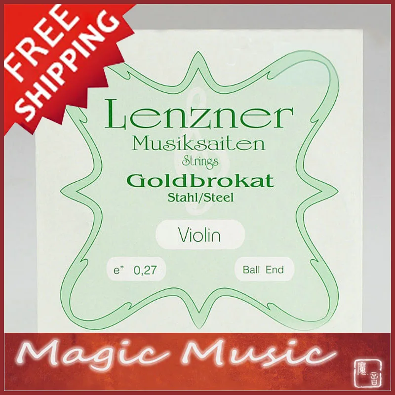 

Free shipping! LENZNER GOLDBROKAT Violin E String Ball End Size 4/4 made in Germany, 1 Piece Only E String