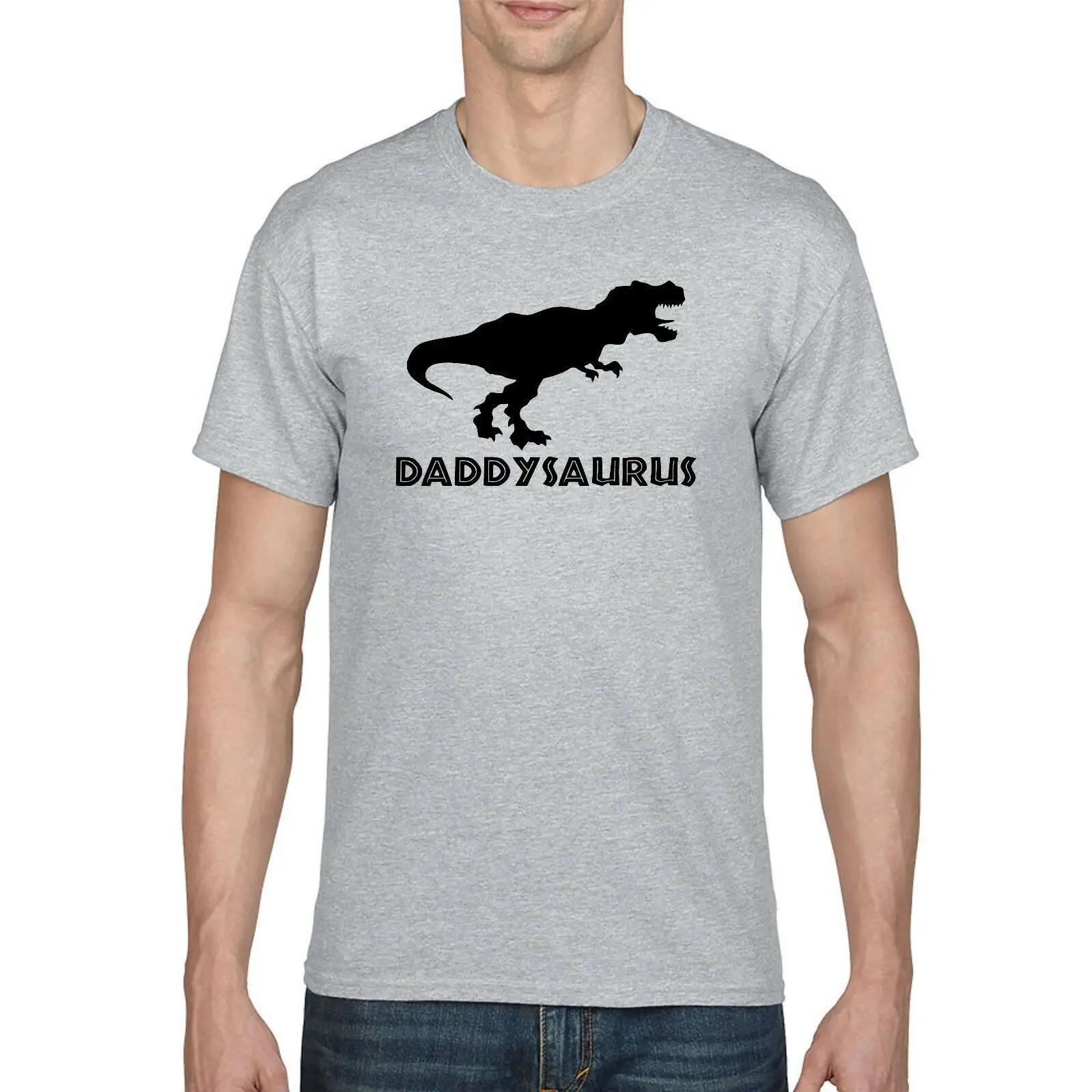 Daddysaurus рубашка муж День отца отцу БПК папа saurus Забавный динозавр футболка |