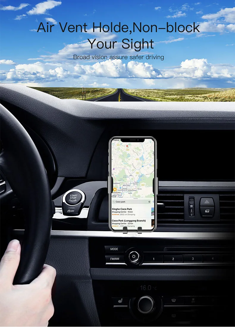 Gravity Car Mount Holder Phone Stand (10)