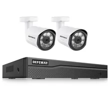 DEFEWAY 4 CH POE домашняя система видеонаблюдения HD 1080P NVR комплект с 2.0MP 2 шт POE 2000TVL 100ft ночное видение CCTV IP камеры