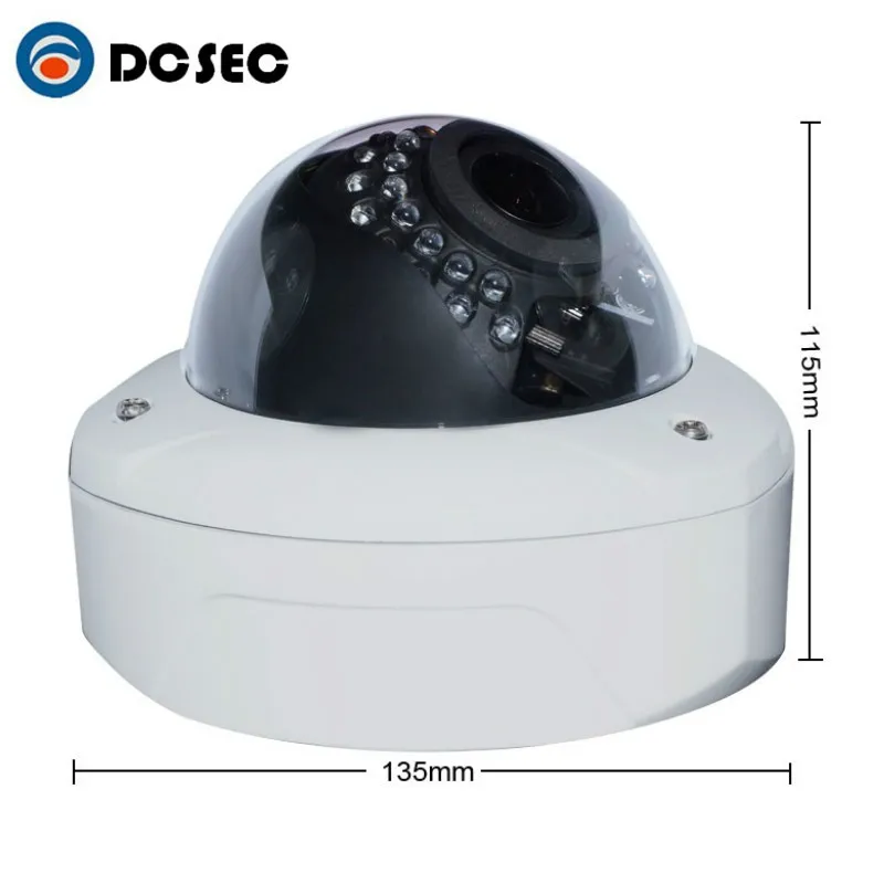 HD 5mp 180 градусов Широкий формат Fisheye безопасности IP Камера PoE ONVIF Ночное видение indoor