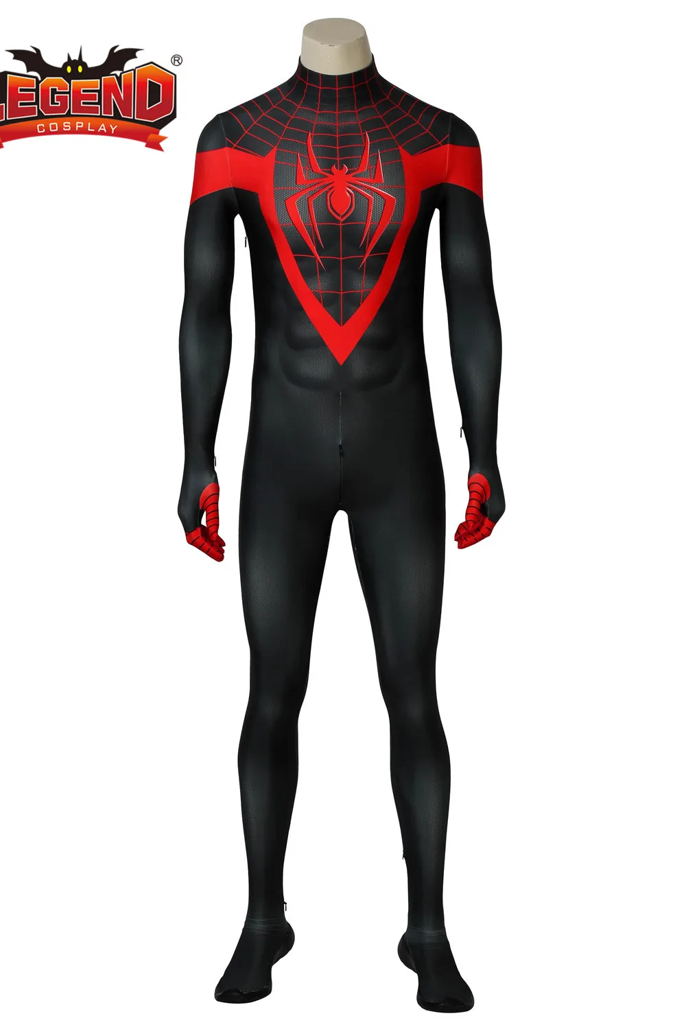 Spider-Man Into The Spider Verse Miles Morales косплей костюм спандекс комбинезон супергероя костюм Человека-паука