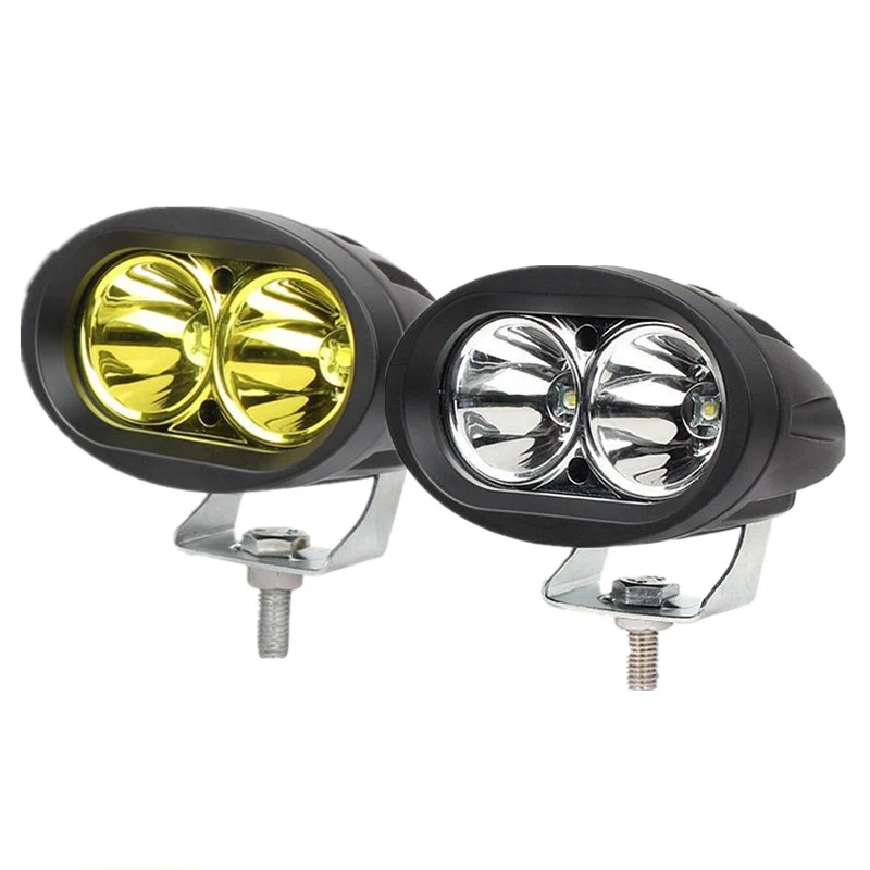 1Pc 20W Led Spot Car Head Light Griglia Automatica Fendinebbia Ausiliaria Moto Ebike Led Driving Light 4X4 Offroad Truck Faretti