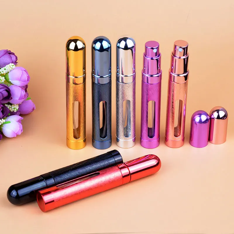 

12ml Mini Refillable Empty Atomizer Perfume Bottle Scent Pump Spray Case Travel Parfum Cosmetic Containers Airless Pump