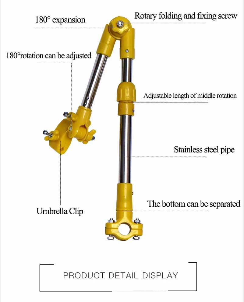 WEST BIKING, регулируемая велосипедная подставка для зонтов, кронштейн для велосипедной коляски, складной держатель для зонта для велосипедного руля
