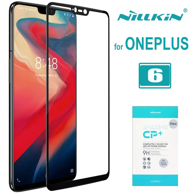 

Oneplus 6 Glass Nillkin CP+ 2.5D Full Cover One Plus 6 Tempered Glass Screen Protector for Oneplus 6 9H Protective Glass Film