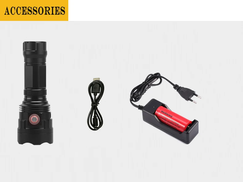 Мощный USB Перезаряжаемый 6 режимов фонарик 3 до 18* T6 светодиодный фонарик с 26650 водонепроницаемый фонарь для похода