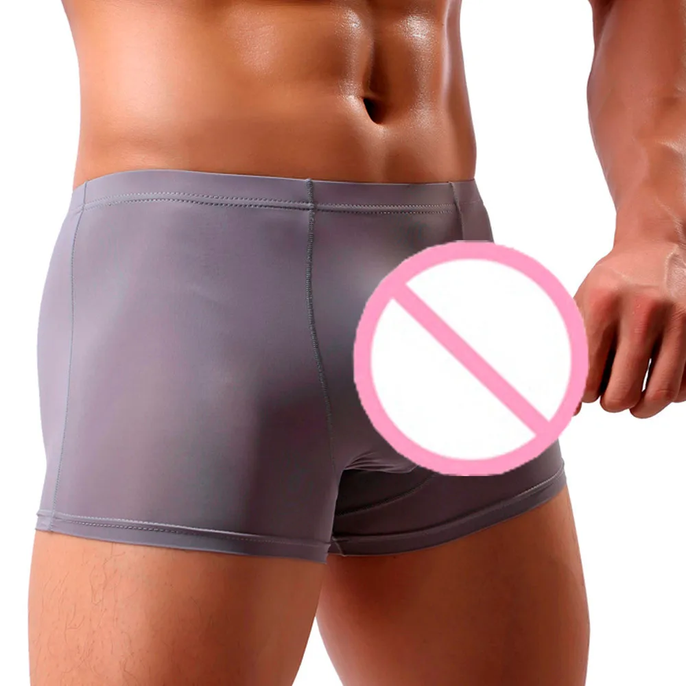Новые стильные сексуальные мужские трусы s Elephant Bulge нижнее белье с карманом шорты