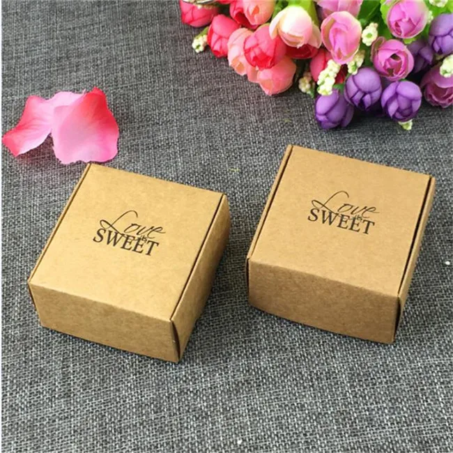 5pcs Transparent PVC Window Soap Boxes Kraft Paper Box Jewelry Gift Packaging Box Wedding Favors Candy Box - Цвет: c15