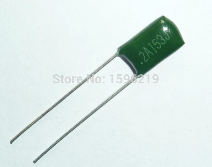 100pcs Mylar Film Capacitor 100V 2A153J 0.015uF 15nF 2A153 5% Polyester capacitor | Электронные компоненты и