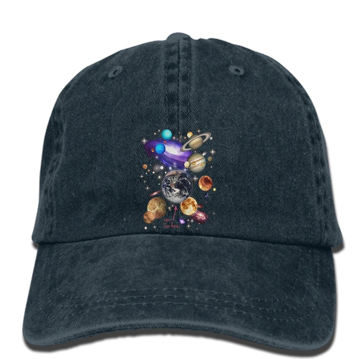 

hip hop Baseball caps Funny Men hat Women novelty Solar System Planetscool cap