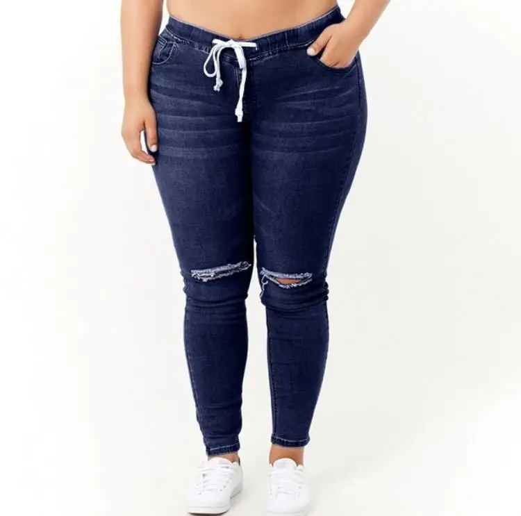 Ladies elastic Jeans plus big size, 4XL to 7XL high waist trouser aesthetic, denim mom,jean boyfriend for women,zaraing ankle