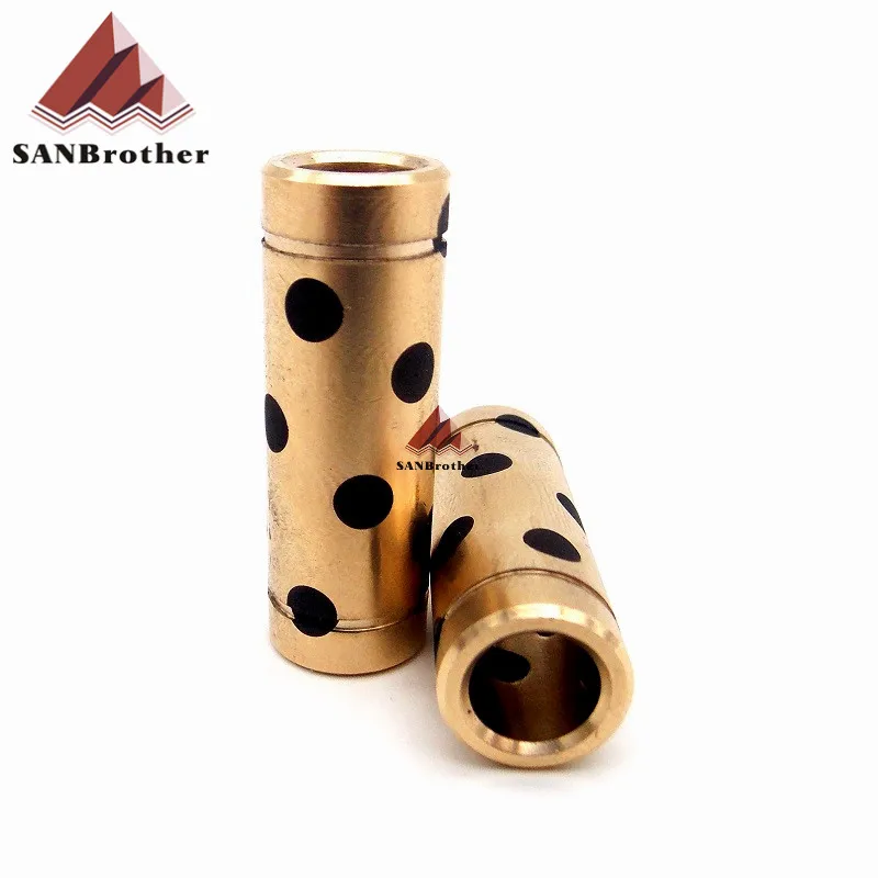 

Hot! SANJIUPrinter 3D Printer DIY Parts Ultimaker 2 DIY Parts 8mm Graphite Bearing with JDB Solid Copper Sleeve for Slider Block