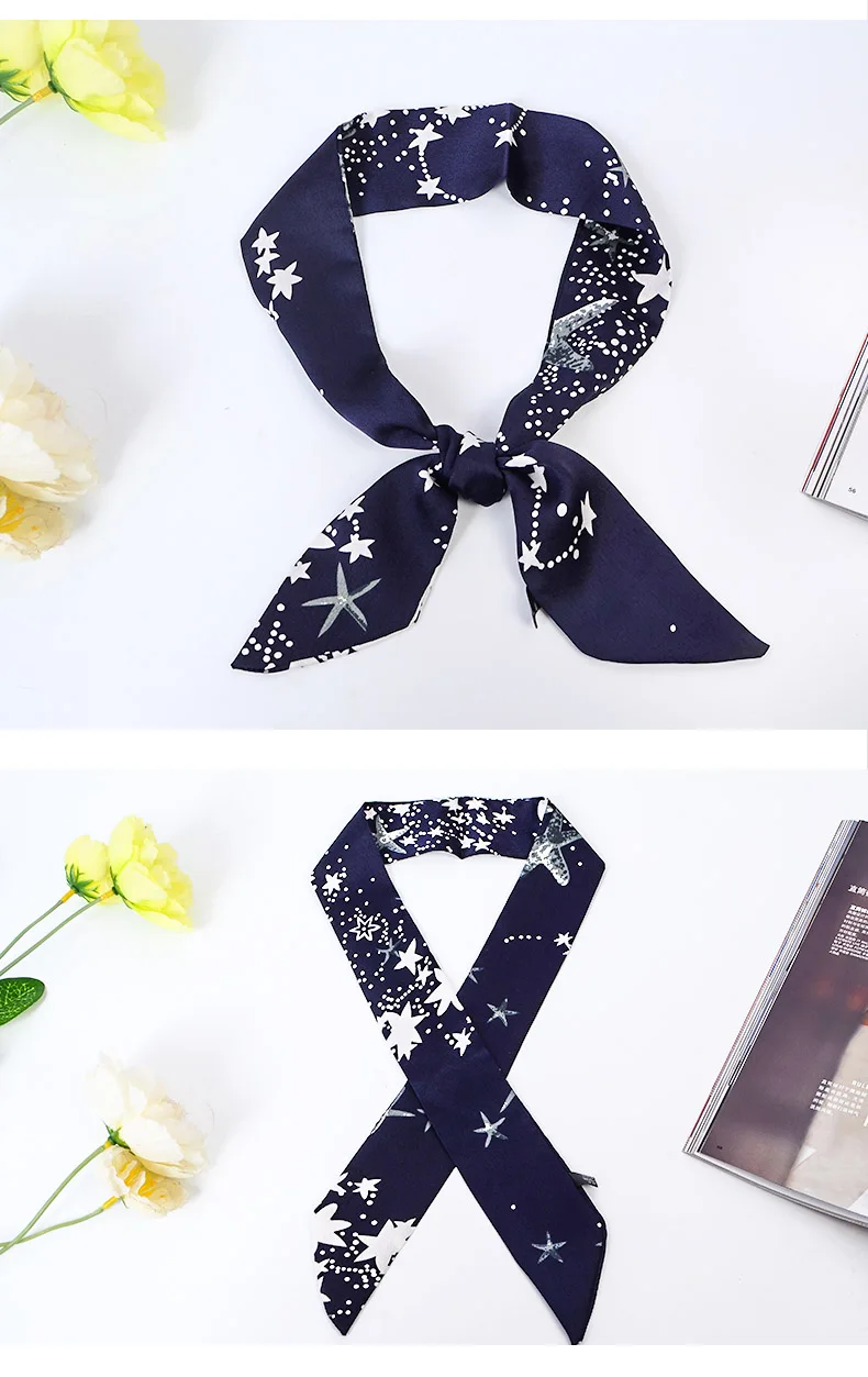 Модные Женская Лента hairband длинный шарф повязка на голову обертывание и украшения галстук